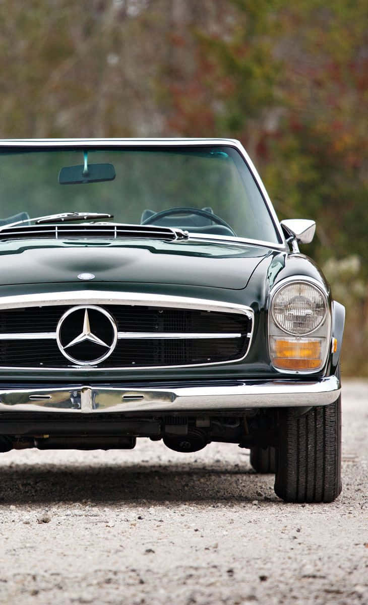 730x1200 Download Old Mercedes Benz Two Seat Roadster Wallpaper