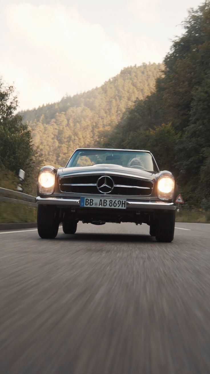 736x1307 Classic Mercedes Aesthetic Wallpaper Mercedes Benz 280 SL I German Restoration