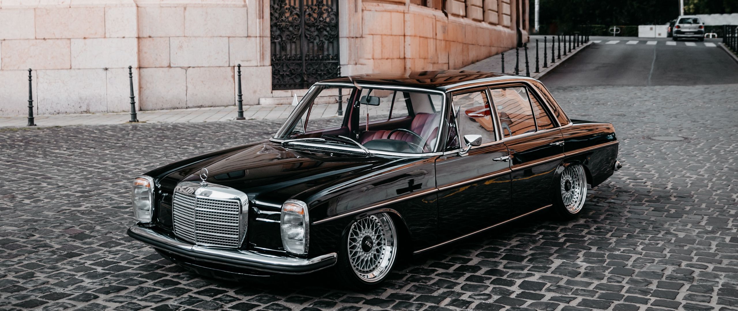 2560x1080 Download wallpaper 2560x1080 mercedes benz, car, retro, black dual wide 1080p HD background