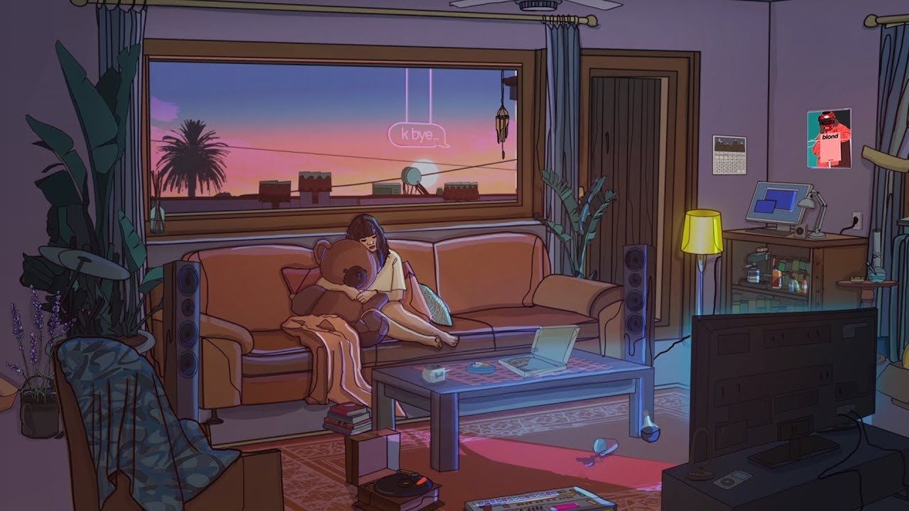 1280x720 Lofi Room Wallpaper