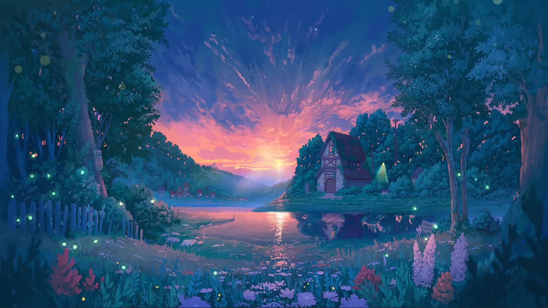 1920x1080 Lofi Whisper of the Hearth Live Wallpaper