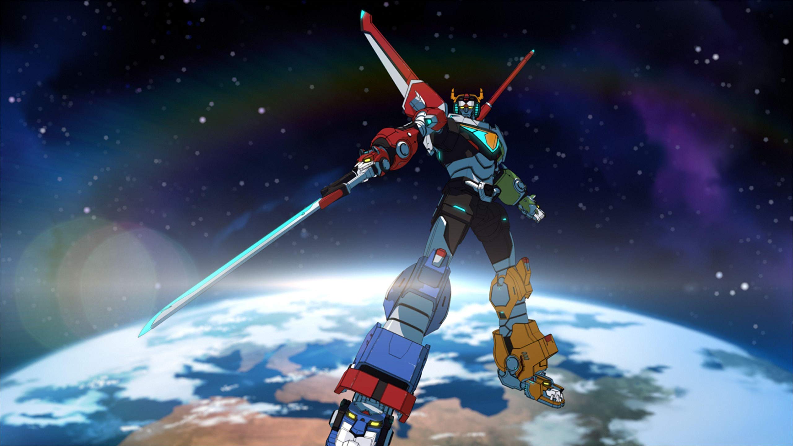 2560x1440 n Voltron Legendary Defender Poster Print, Fairytale Hero, Cartoon, ArtWork, Canvas Art, Voltron Decor, Posters for Wall SIZE 24 x 32 Inches : לבית ולמטבח