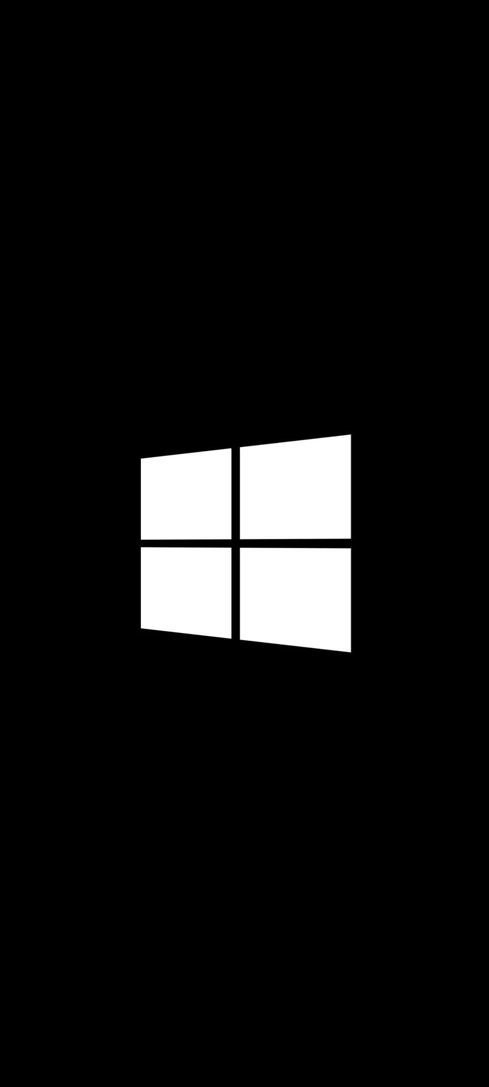 972x2160 Microsoft Windows Logo Black And White Official