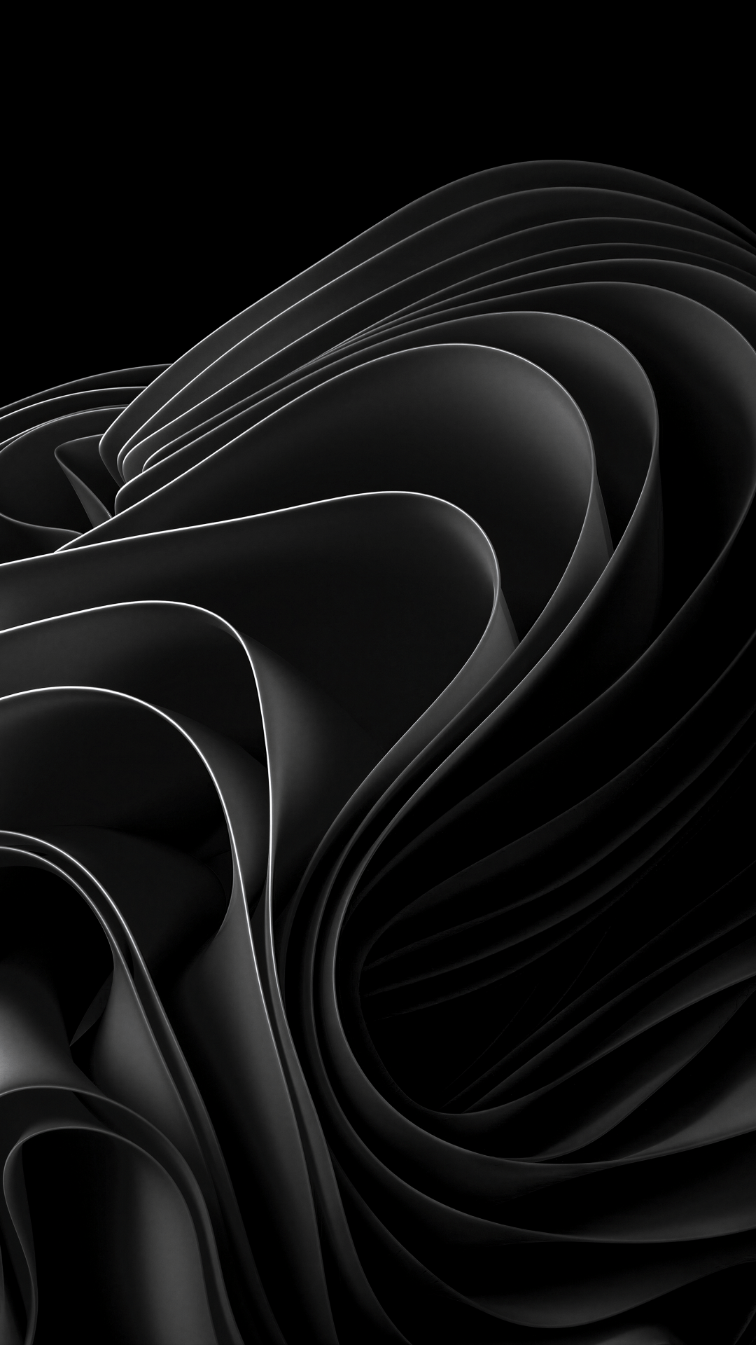 1080x1920 Windows 11 Wallpaper 4K, AMOLED, Dark Mode