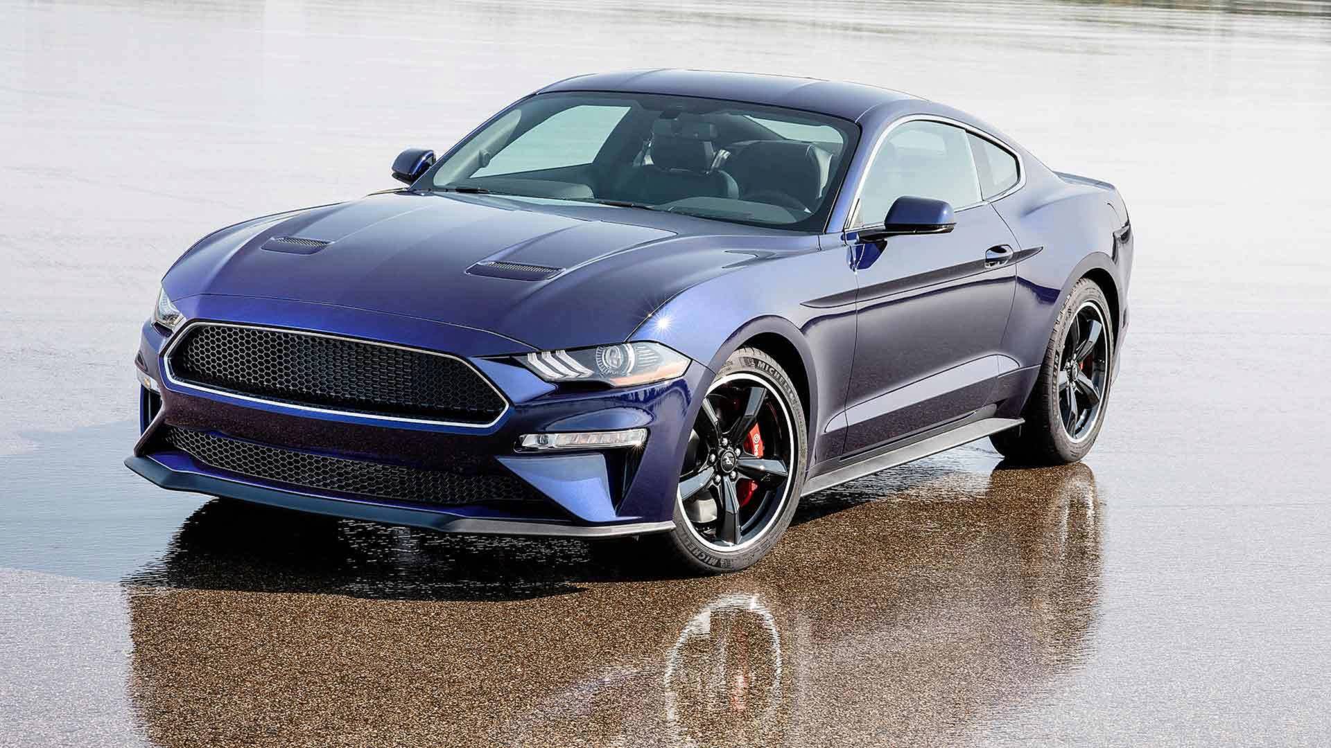 1920x1080 Ford Mustang Bullitt Kona Blue Wallpaper HD Image