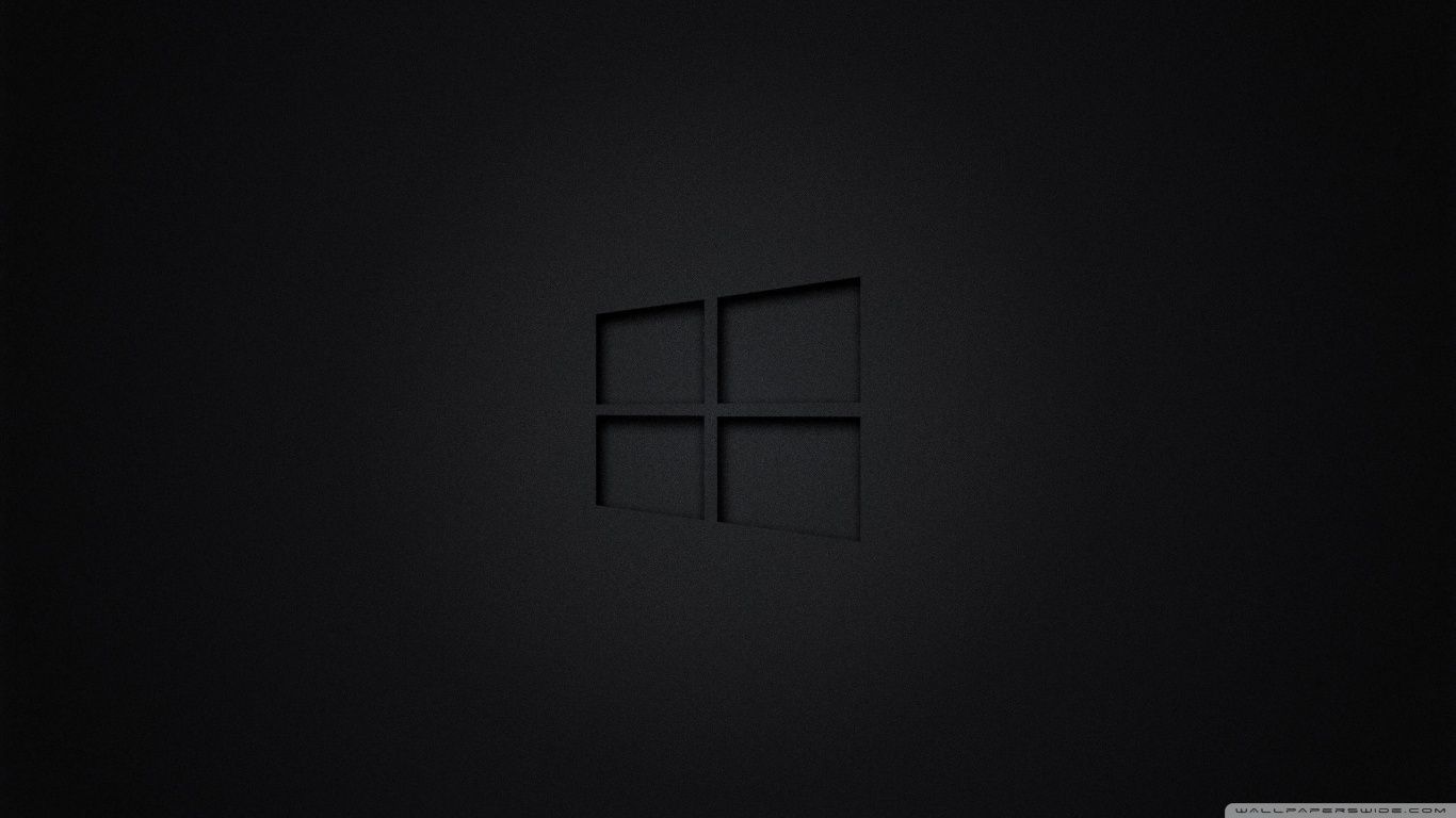1366x768 Windows 10 Black 4K UHD Wallpaper for UltraHD Desktop and TV : Dual Monitor : Smartphone and Tablet Devices