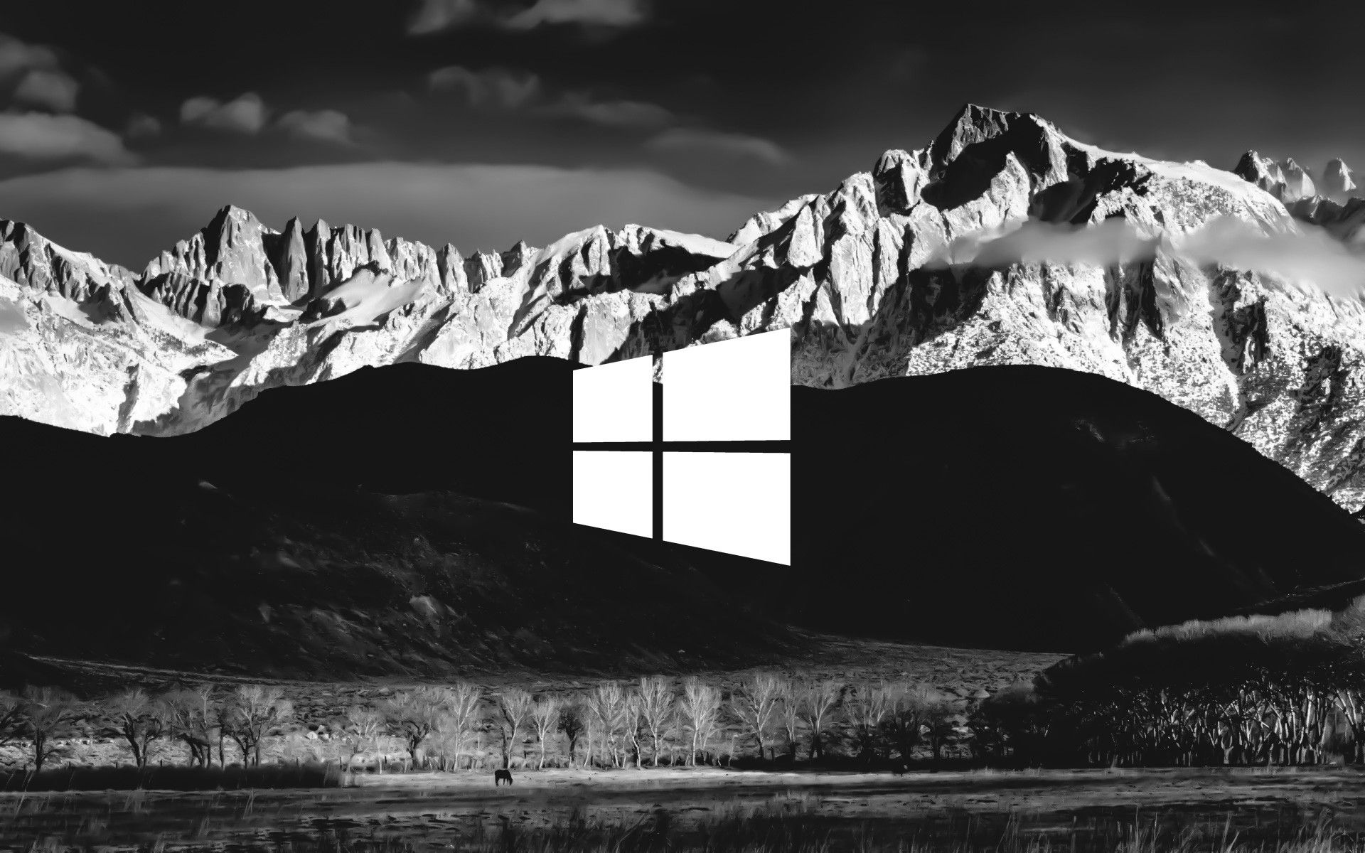 1920x1200 Black Windows 10 Wallpaper