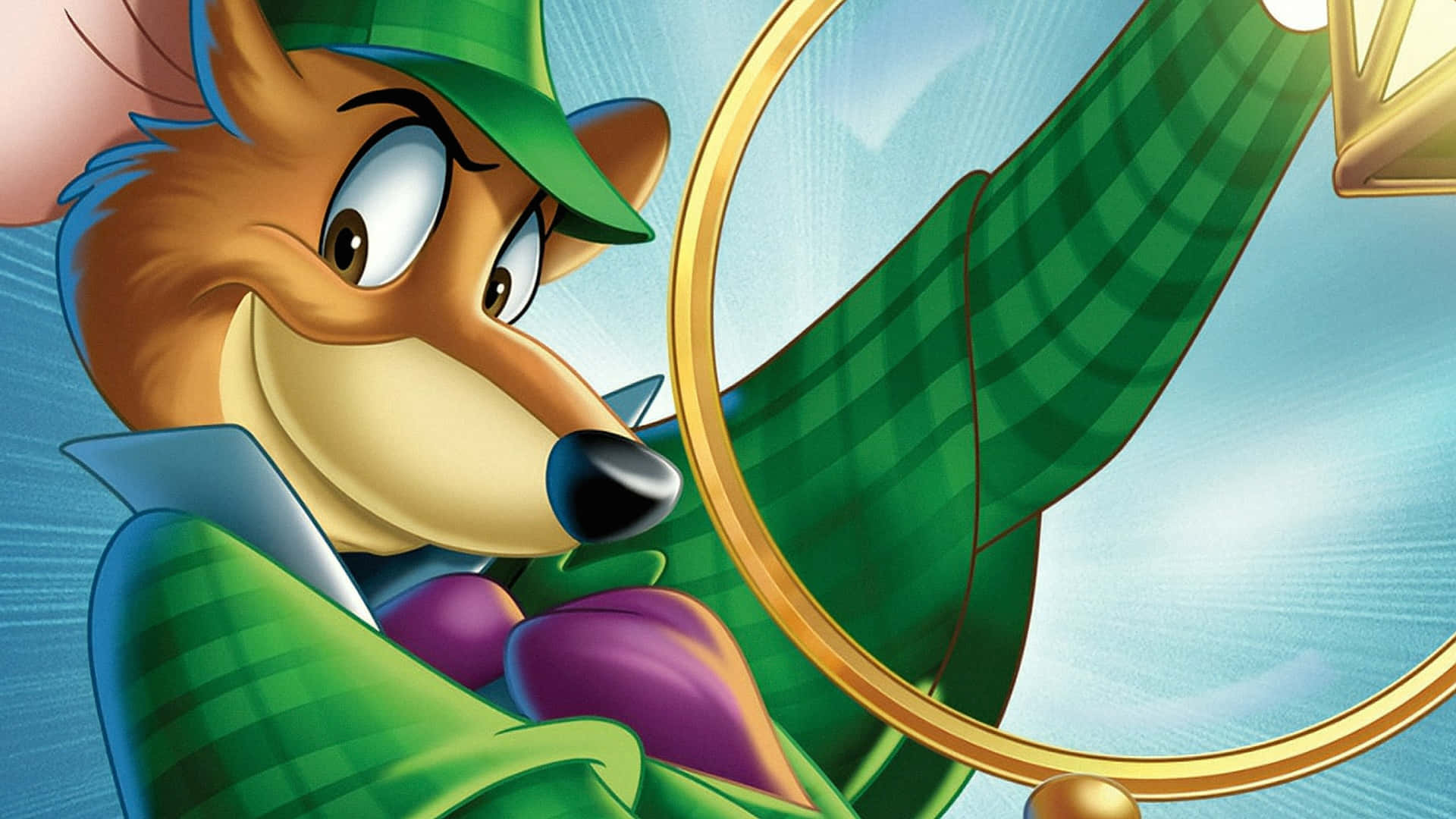 1920x1080 Download The Great Mouse Detective, Basil and Dr. Dawson in Action Wallpaper