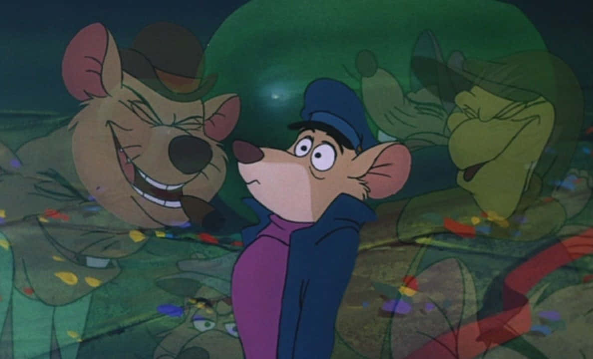 1189x720 Download Caption: The Great Mouse Detective in Action Wallpaper