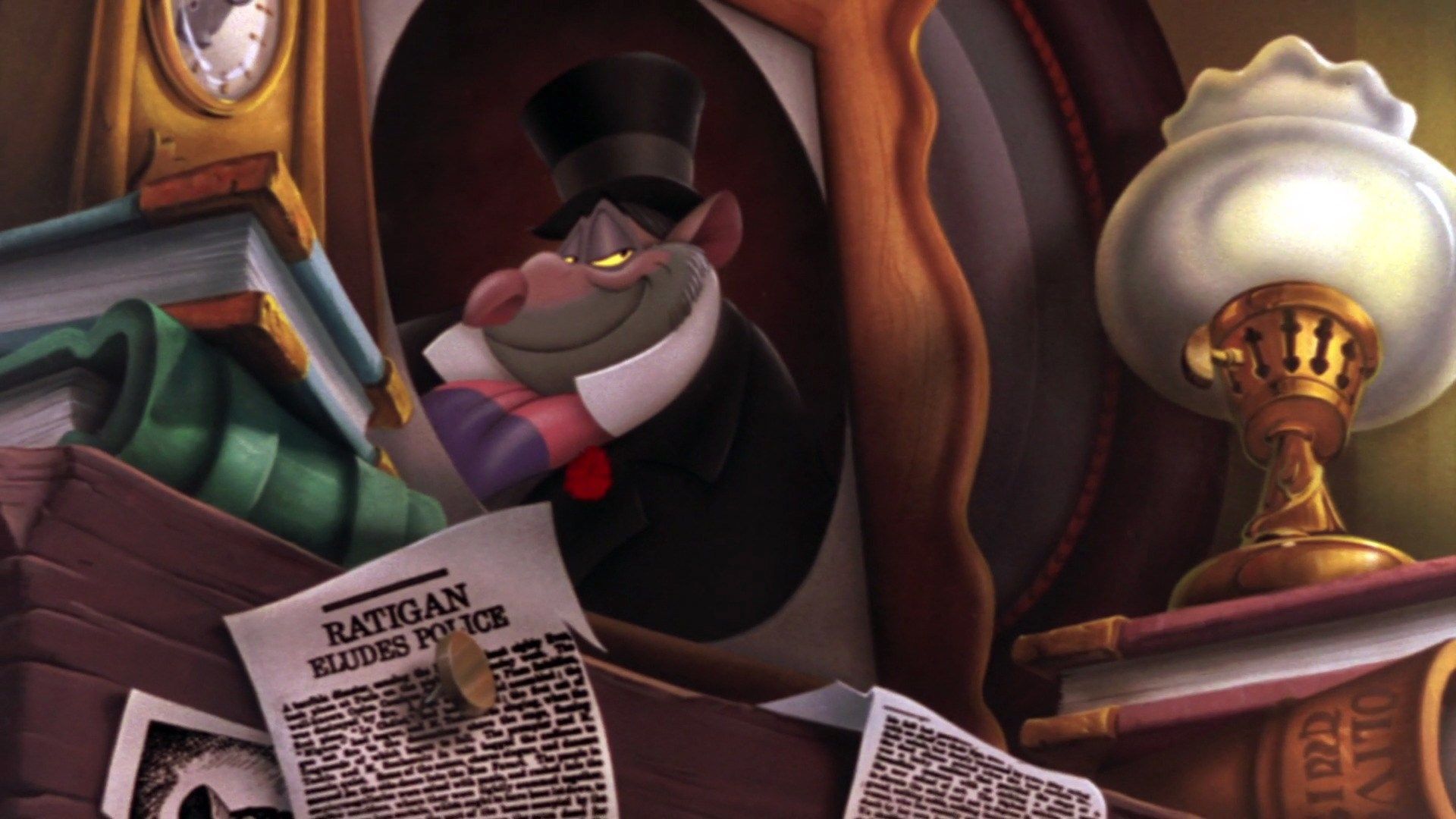 1920x1080 CRAFT: Ratigan's Portrait (The Great Mouse Detective)