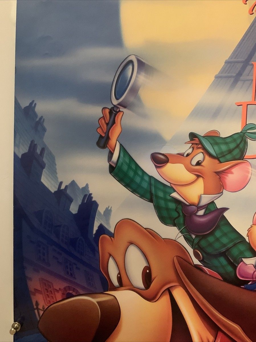 899x1200 THE ADVENTURES OF THE GREAT MOUSE DETECTIVE Original 1 Sheet Movie Poster 1992