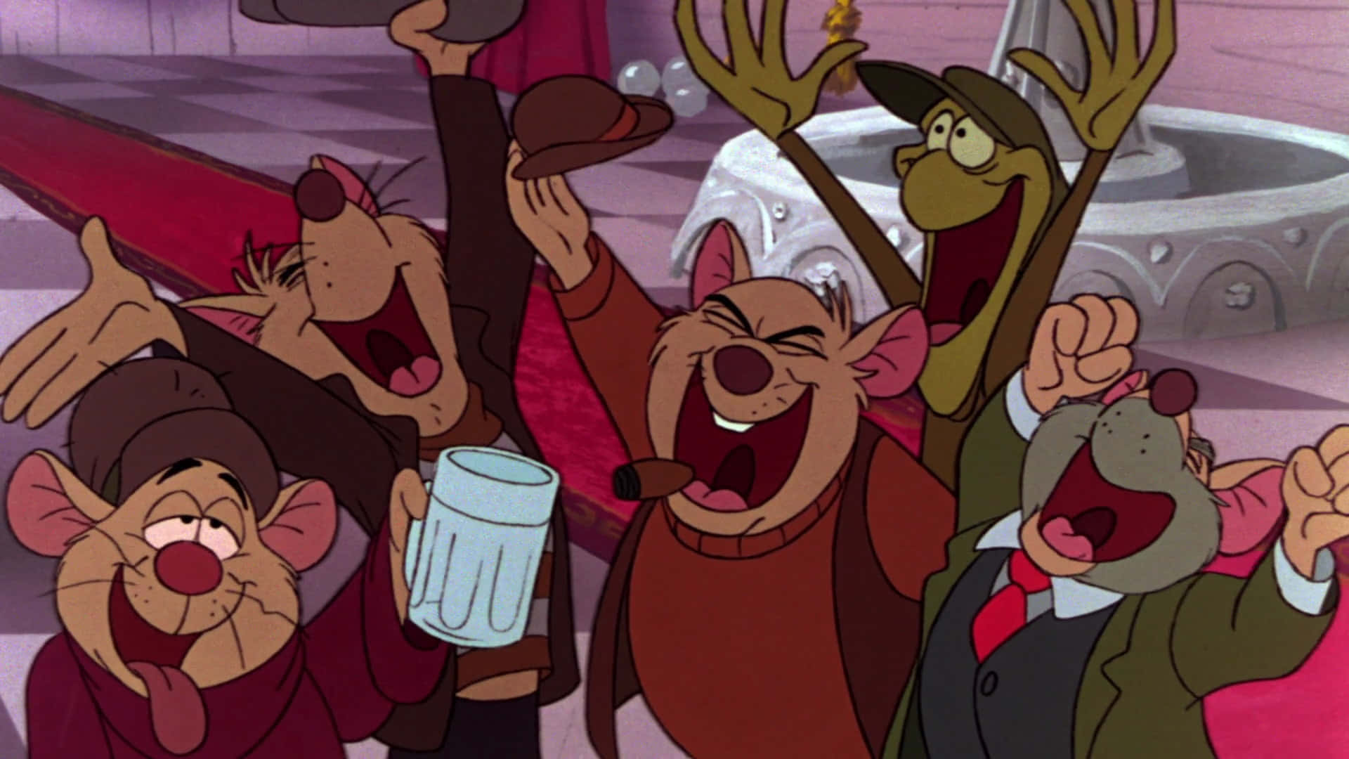 1920x1080 Download The Great Mouse Detective and friends on an epic adventure Wallpaper