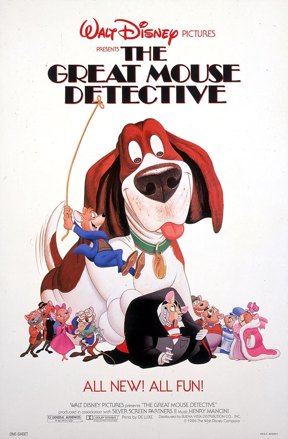 1000x1522 The Great Mouse Detective (1986)