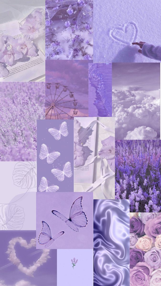 675x1200 Aesthetic purple collage wallpaper. Cute wallpaper aesthetic lavender, Purple lavender aesthetic wallpaper, Pastel purple collage