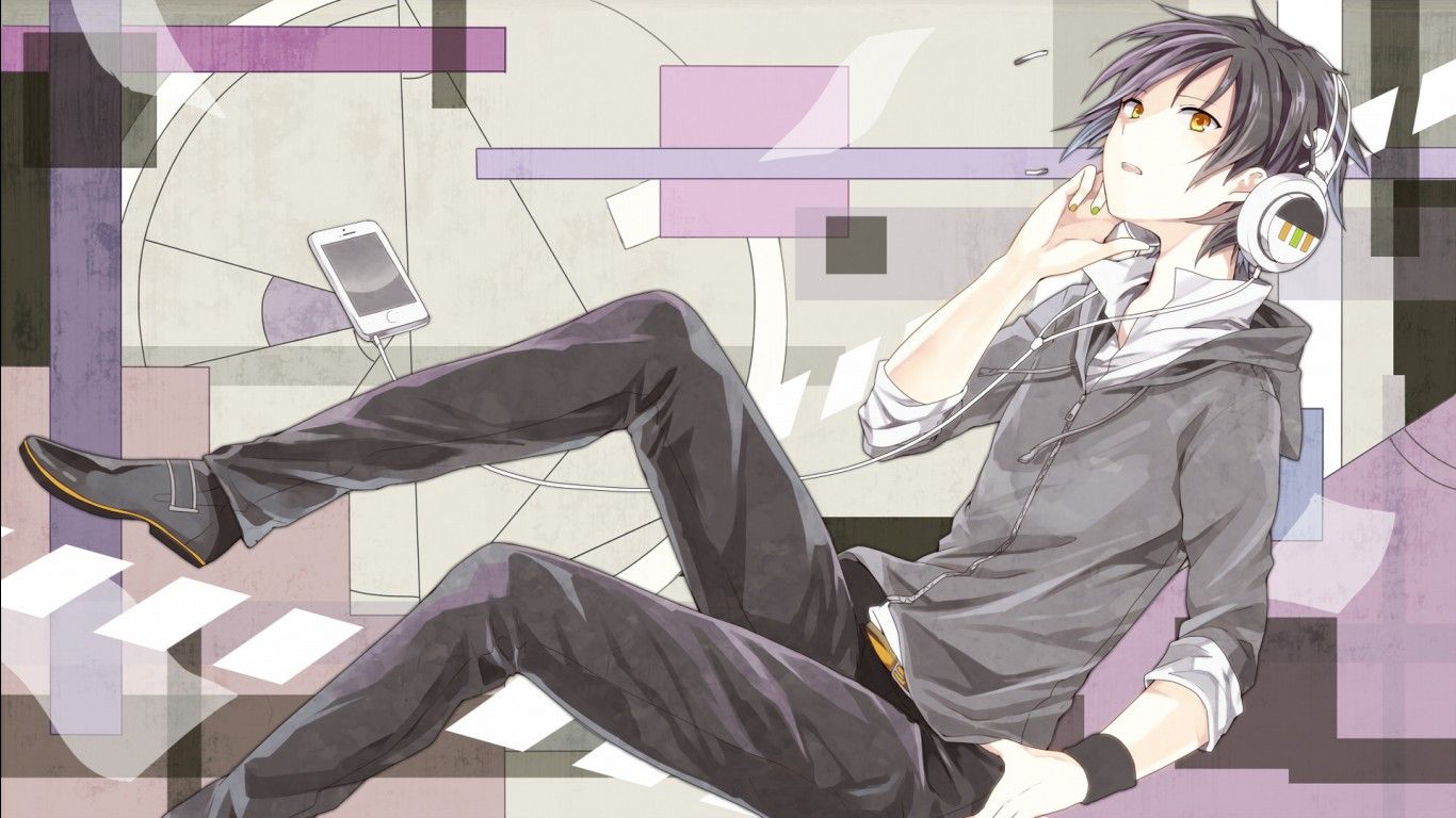 1366x768 Hakupo Tsukishiro With Headphones HD Utau Wallpaper