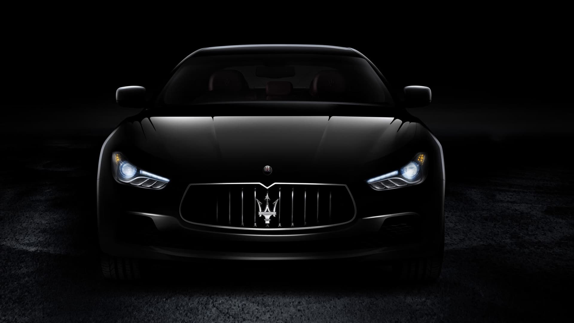 1920x1080 Maserati Black Background. Maserati Logo