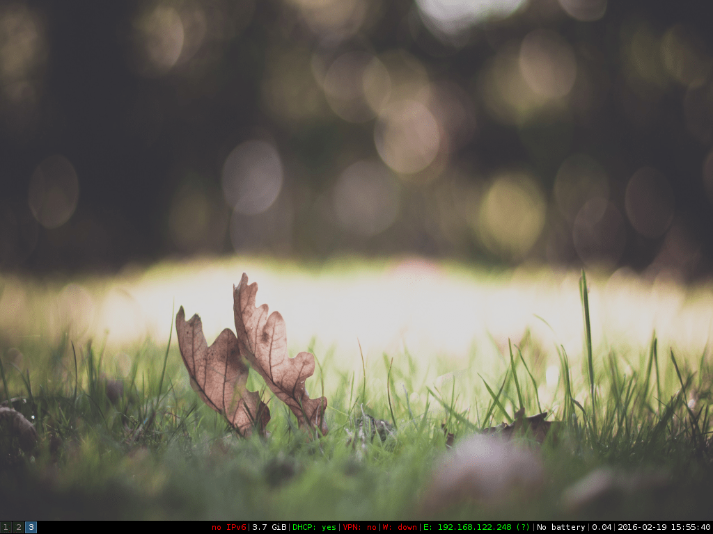 1024x768 Getting started with the i3 tiling window manager