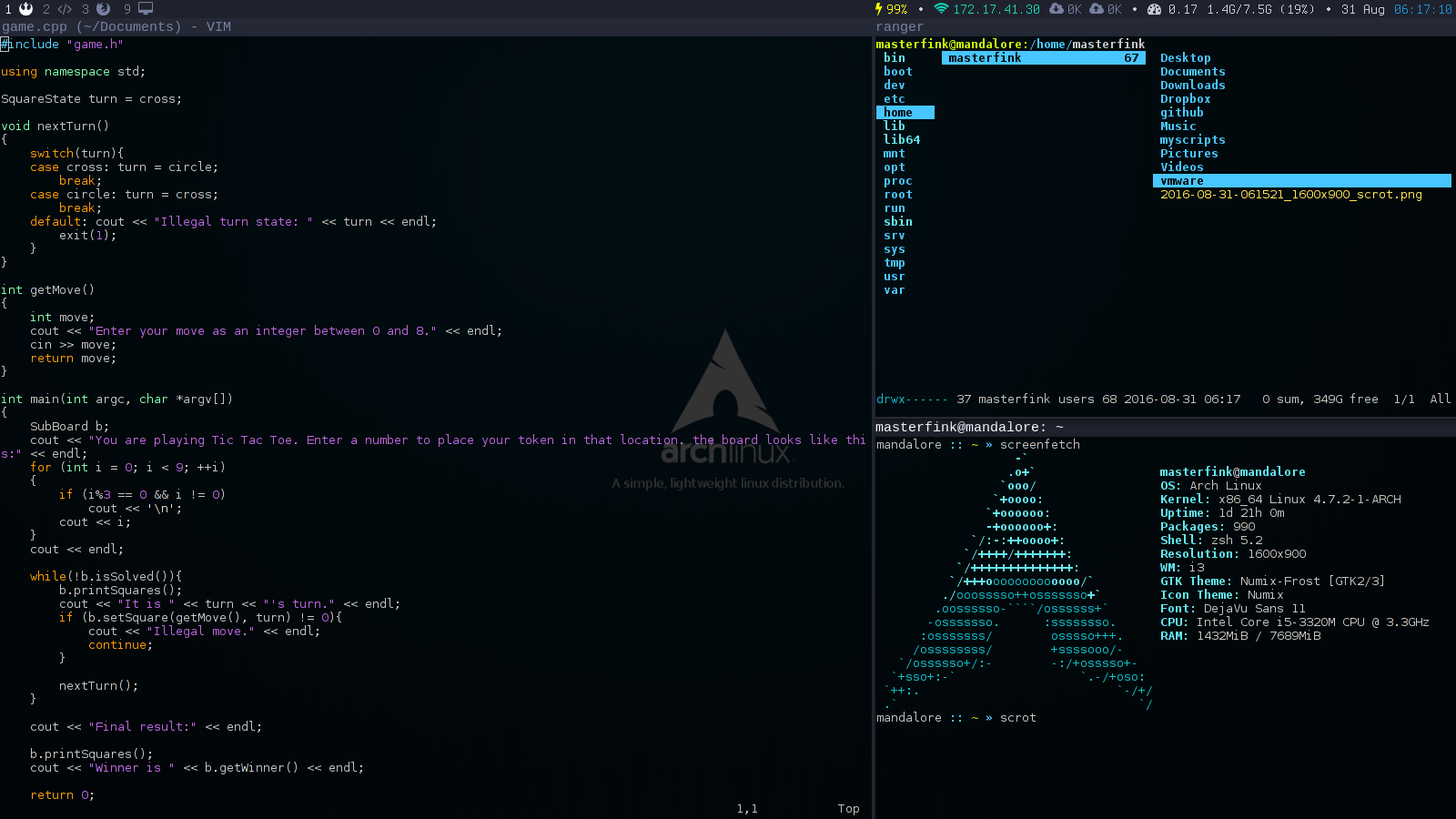 1600x900 i3wm window manager