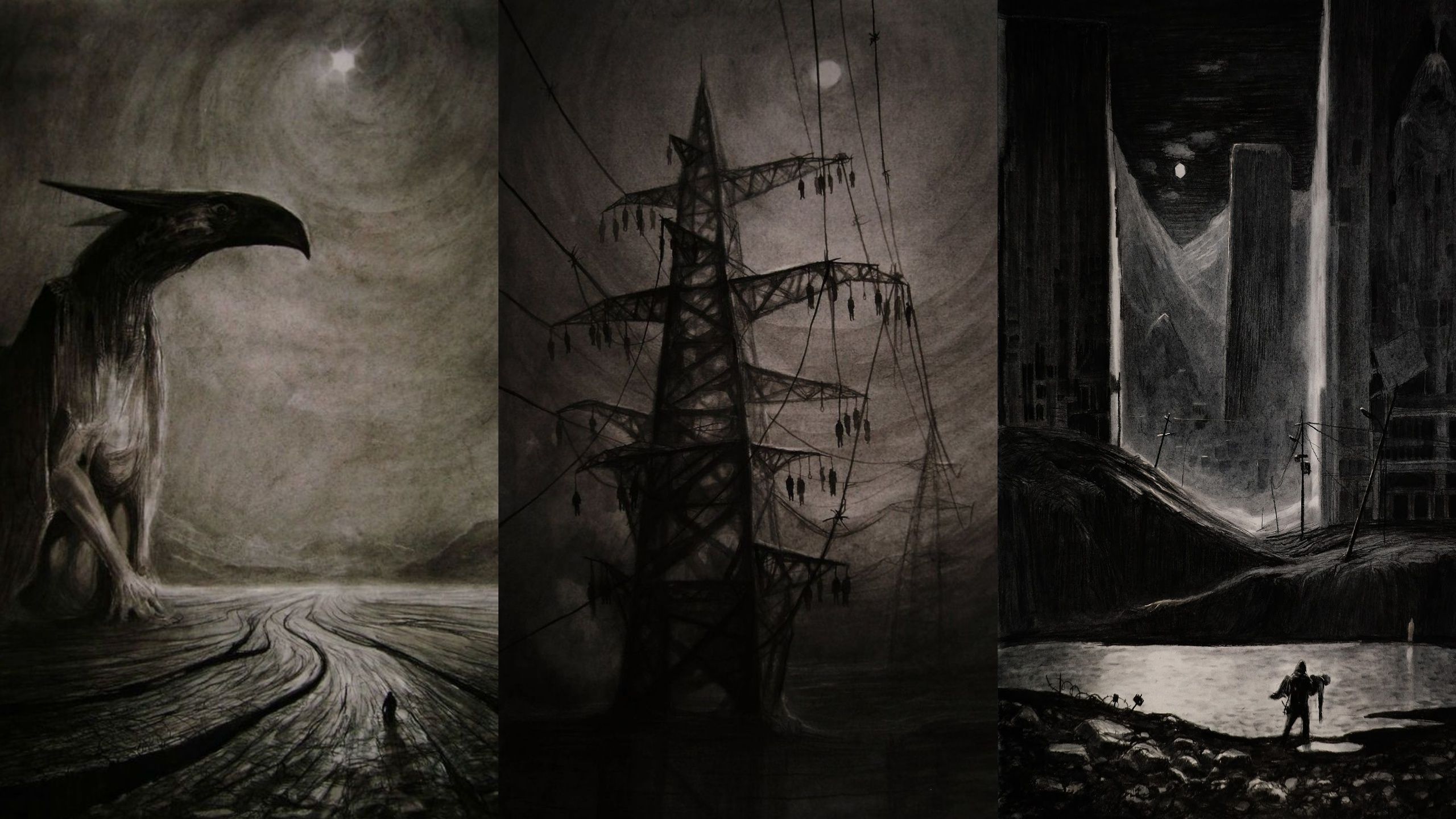 2560x1440 Creepy Art Wallpaper, HD Background