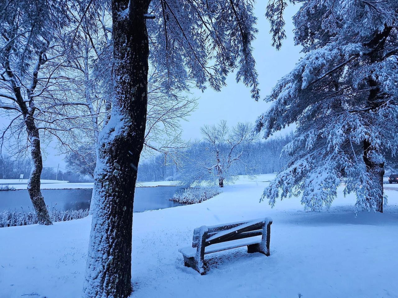 1280x960 Quick blast of snow dumps 5 inches in northwestern N.J