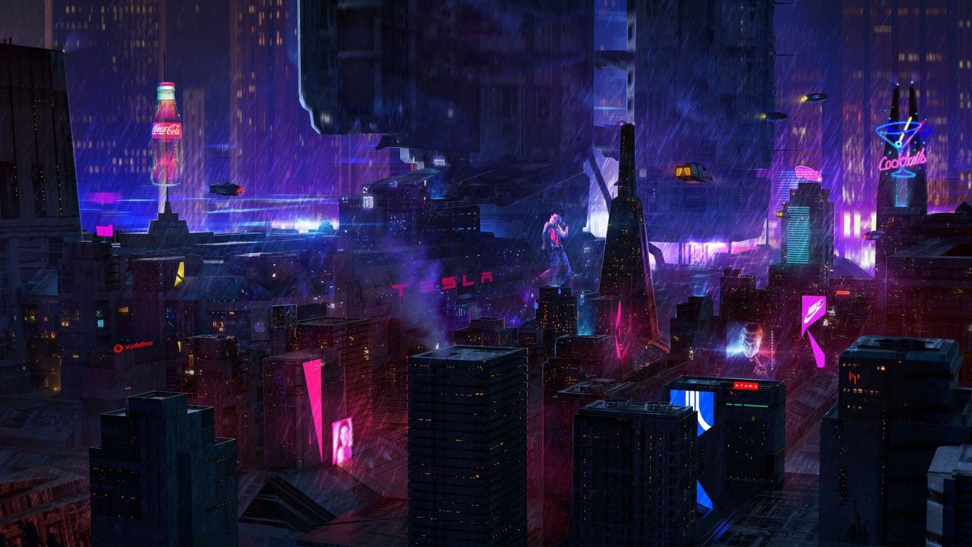 1920x1080 Download 1920x1080 Cyberpunk City .
