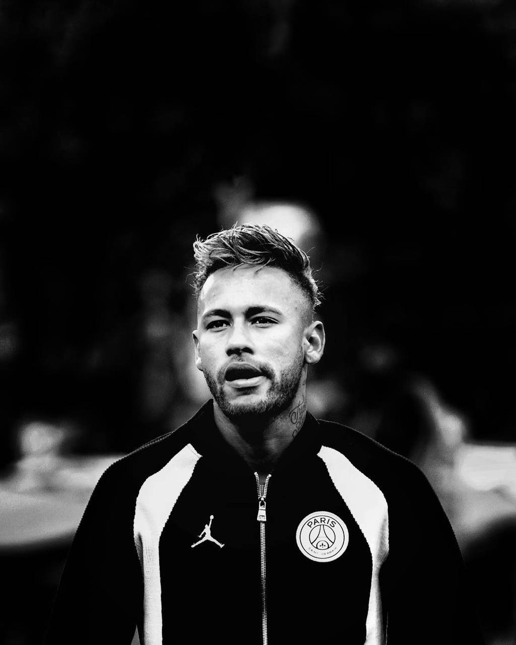 1024x1280 Neymar Black Wallpaper