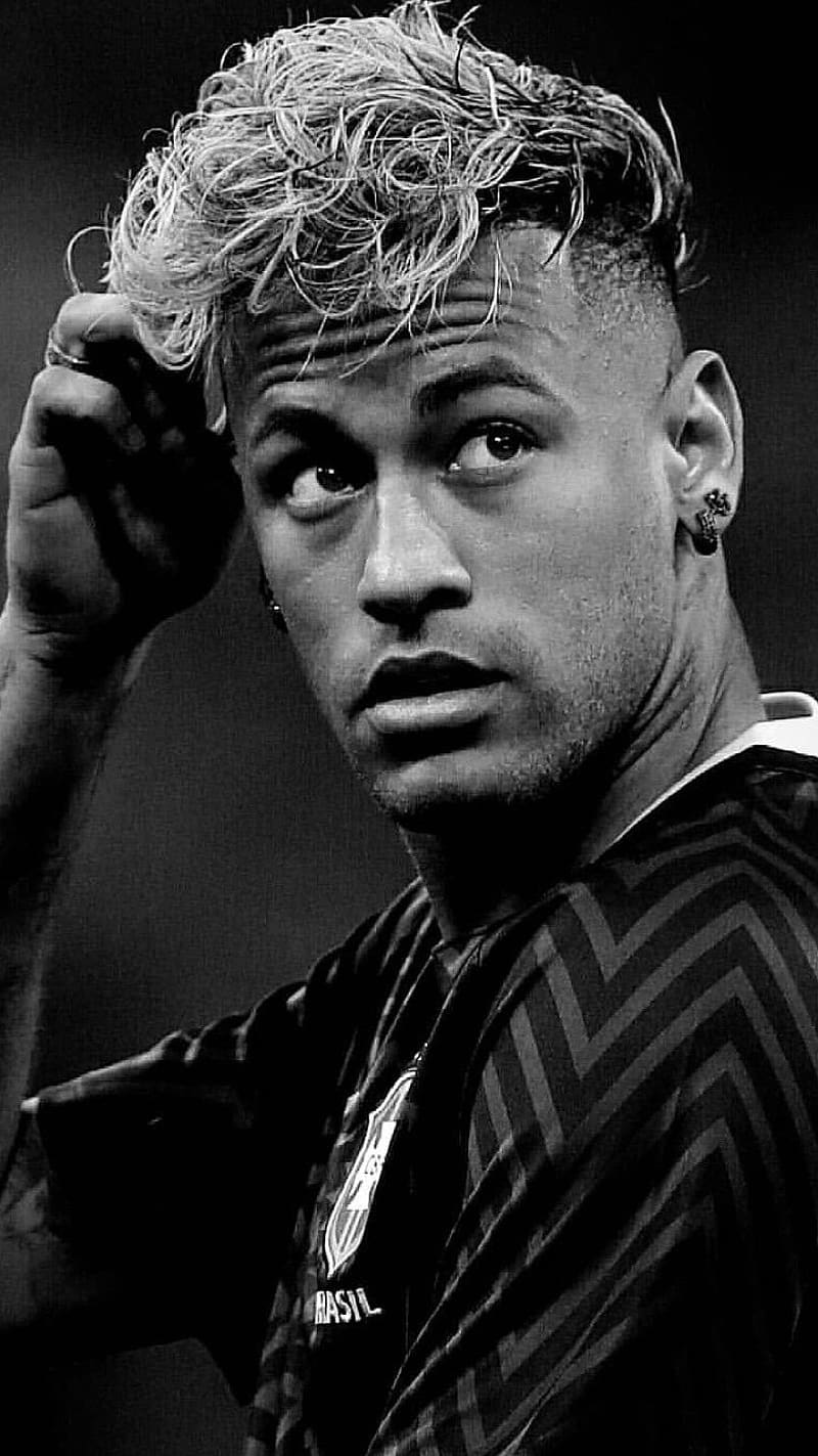 800x1423 1082x1922px, 1080P free download. Neymar In Black And White, neymar, black and white, football, HD phone wallpaper