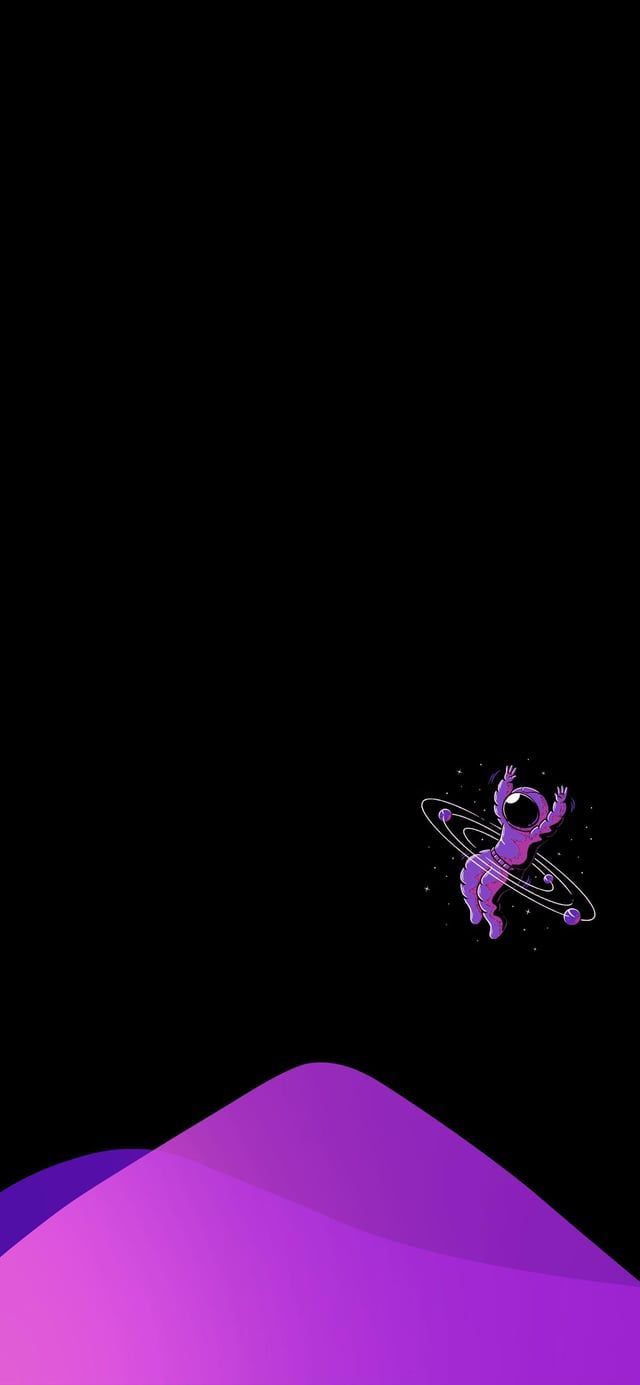 640x1385 Just a clean purple wallpaper I made [2436x1125]