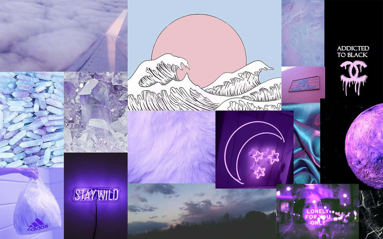1280x800 Download A vibrant purple laptop with a clean, sleek aesthetic. Wallpaper