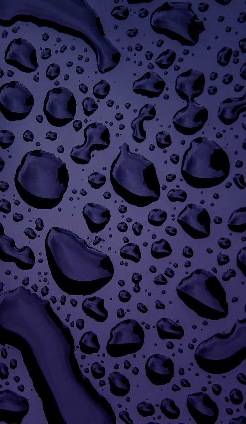 800x1374 Purple Rain, calm, clean, droplets, drops, simple, water, HD phone wallpaper