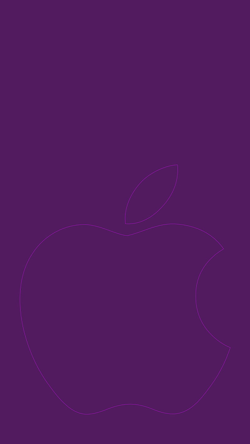 800x1422 Purple apple, apple, clean, logo, new, purple, HD phone wallpaper