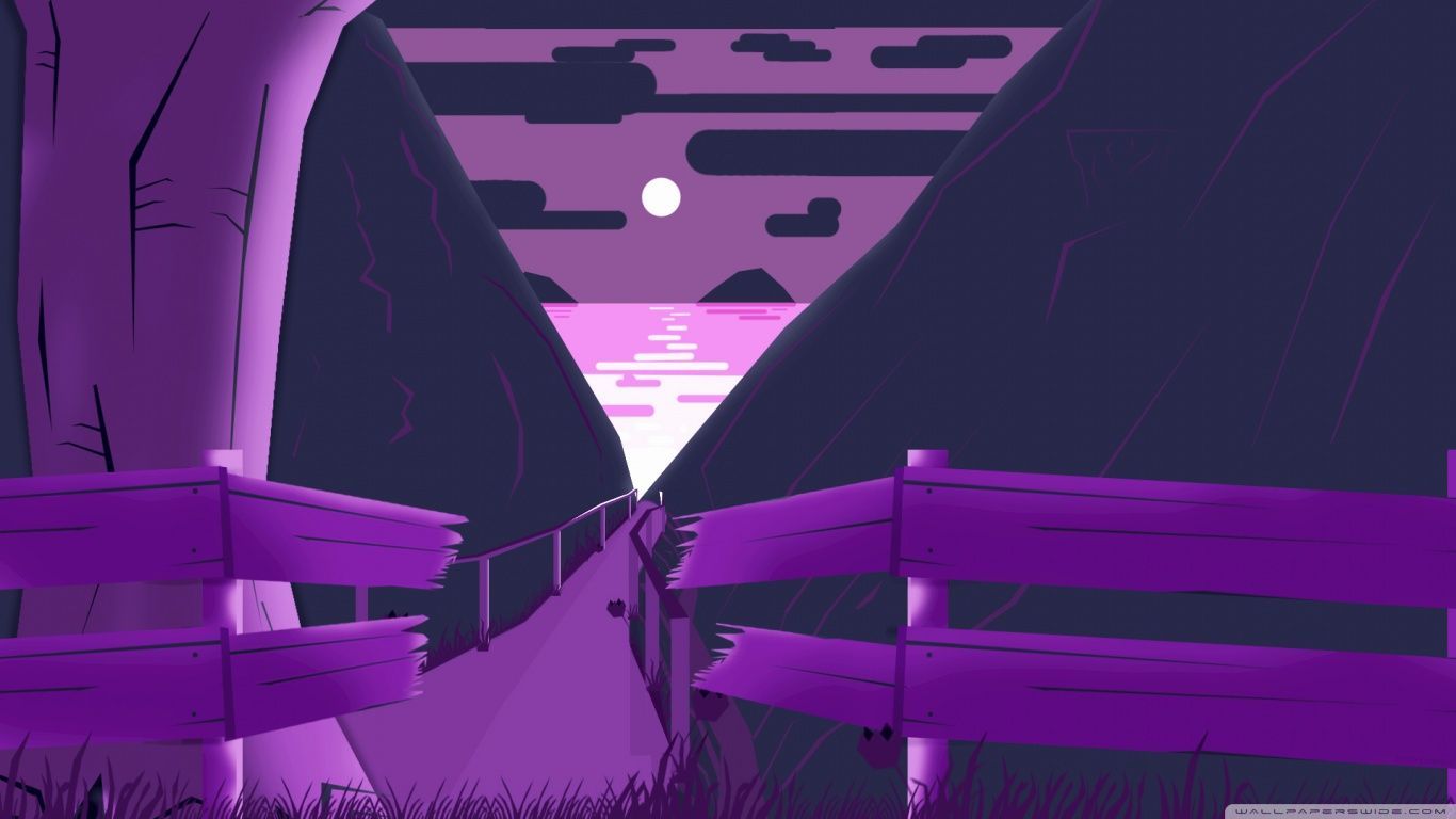 1366x768 Purple Mountain 4K UHD Wallpaper for UltraHD Desktop and TV : Smartphone and Tablet Devices