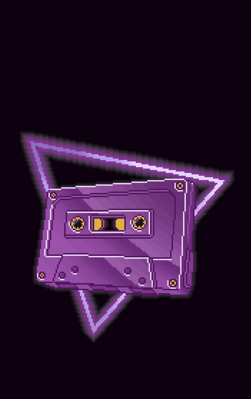 850x1351 8Bit, clean purple retro HD phone wallpaper