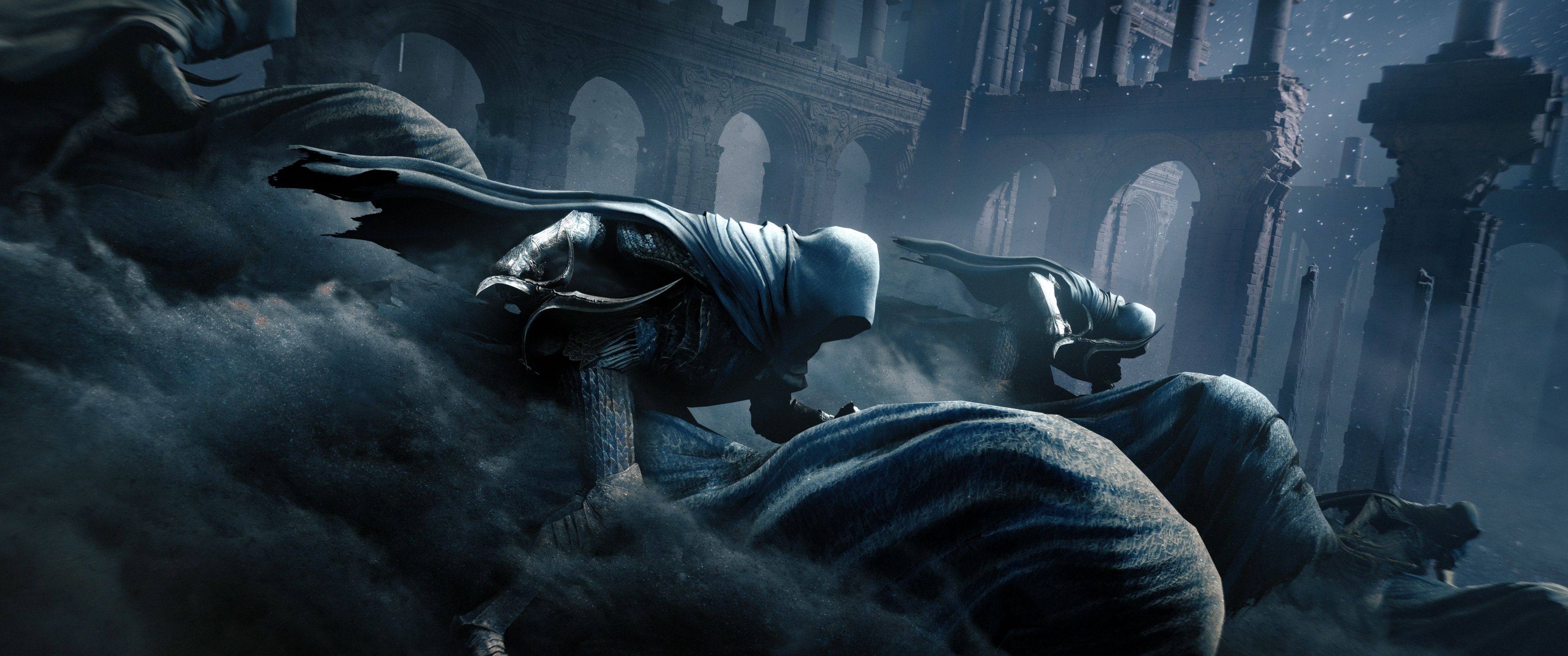 3440x1440 Elden Ring Night of Black Knives 8K Wallpaper