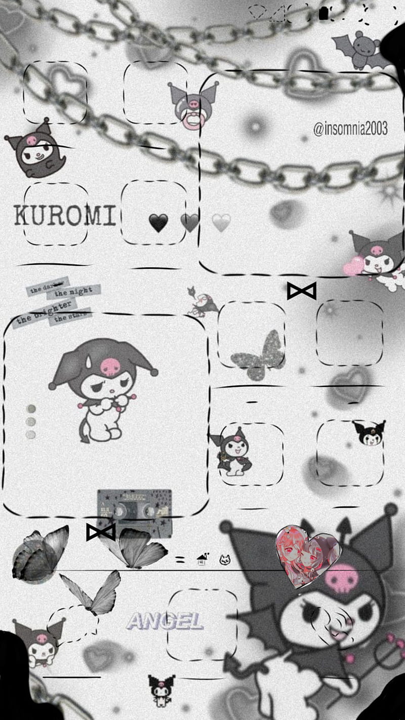 800x1422 4098x768px, 4K free download. Kuromi, Dark, sanrio, HD phone wallpaper