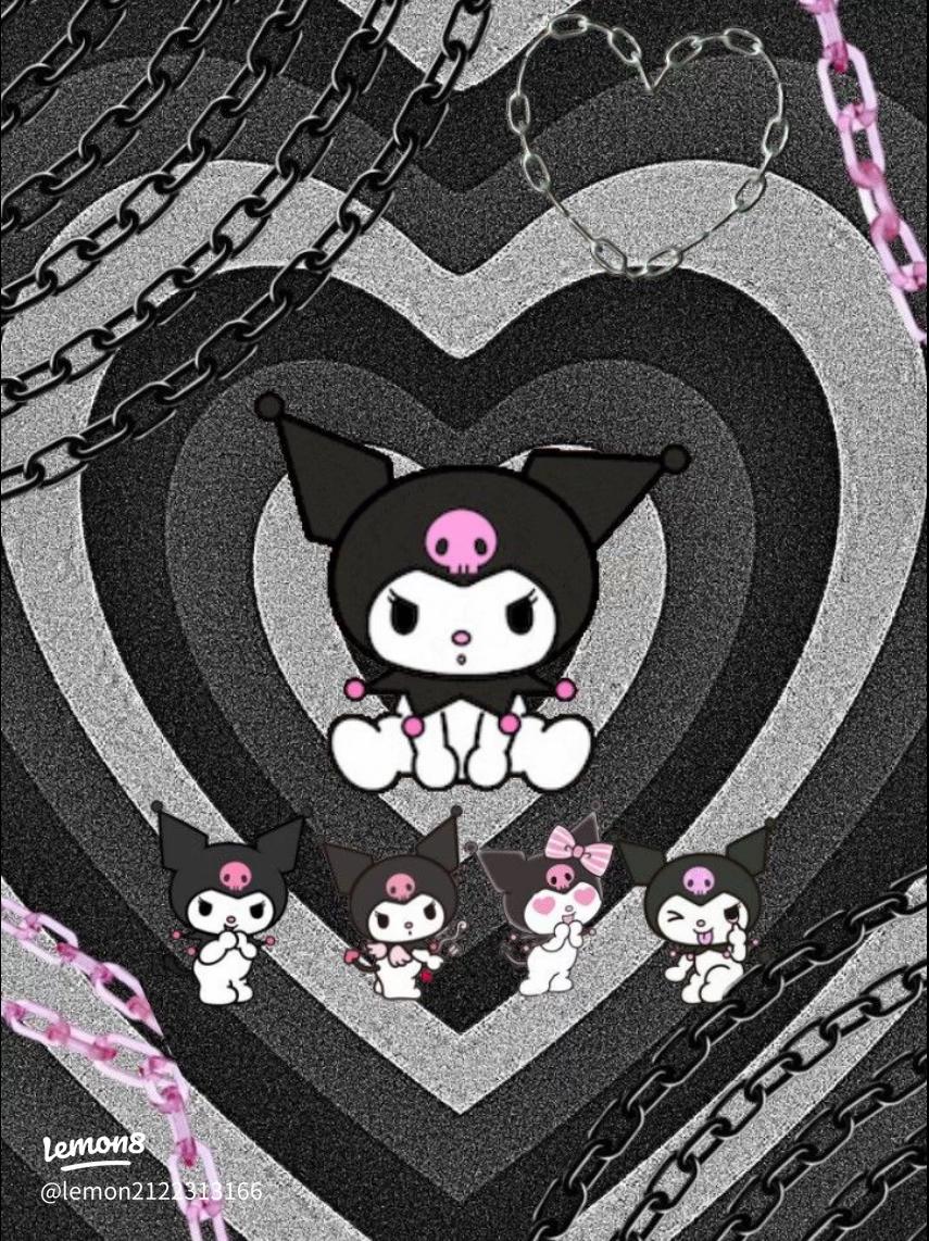 855x1142 Cute Kuromi Wallpaper for Your Device