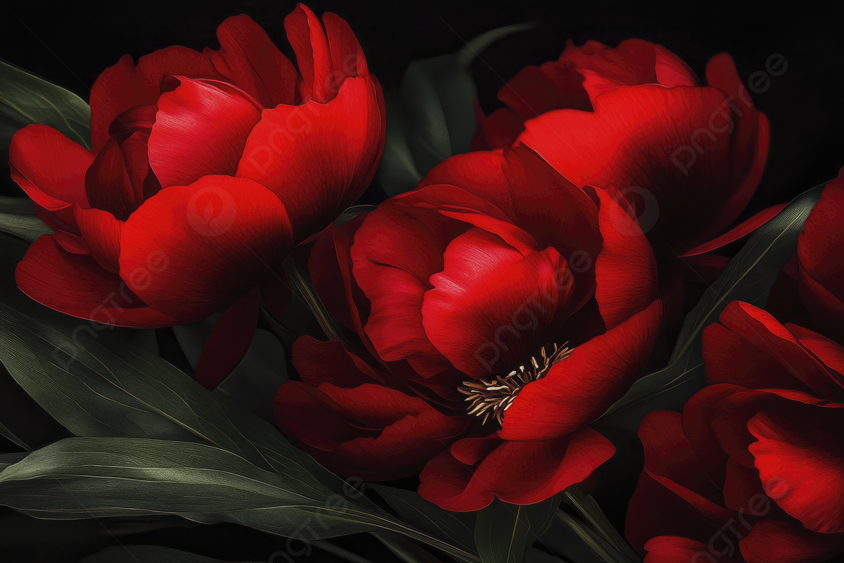 1200x800 Red Peony Wallpaper Background Image, HD Picture and Wallpaper For Free Download