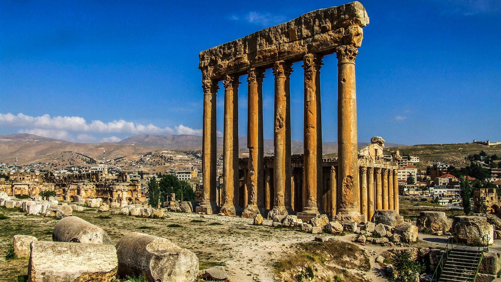 1600x900 Baalbek Temple, Lebanon. Baalbeck, also known as Baalbek A