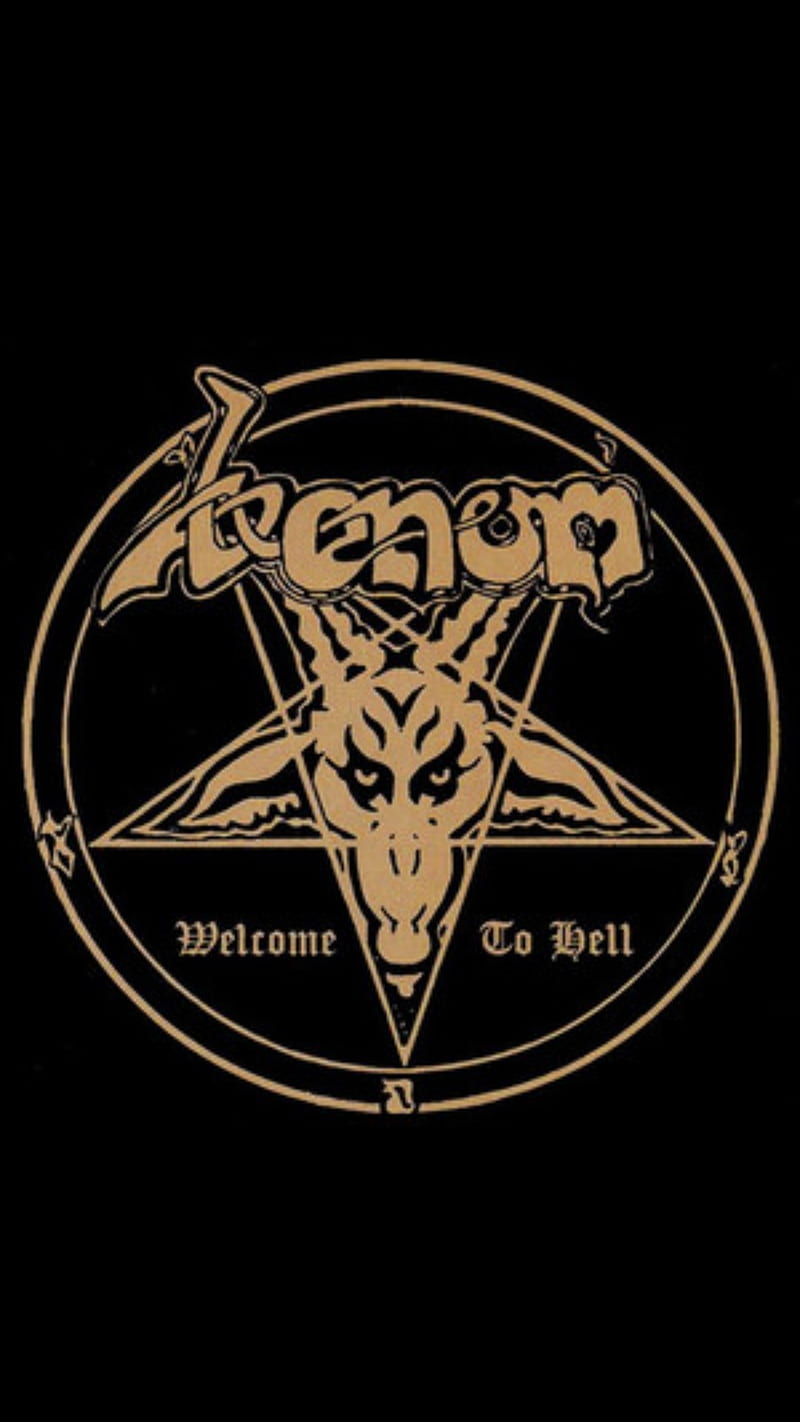 800x1422 Venom to Hell, death, welcome, band, black, hell, metal, logo, goat, HD wallpaper