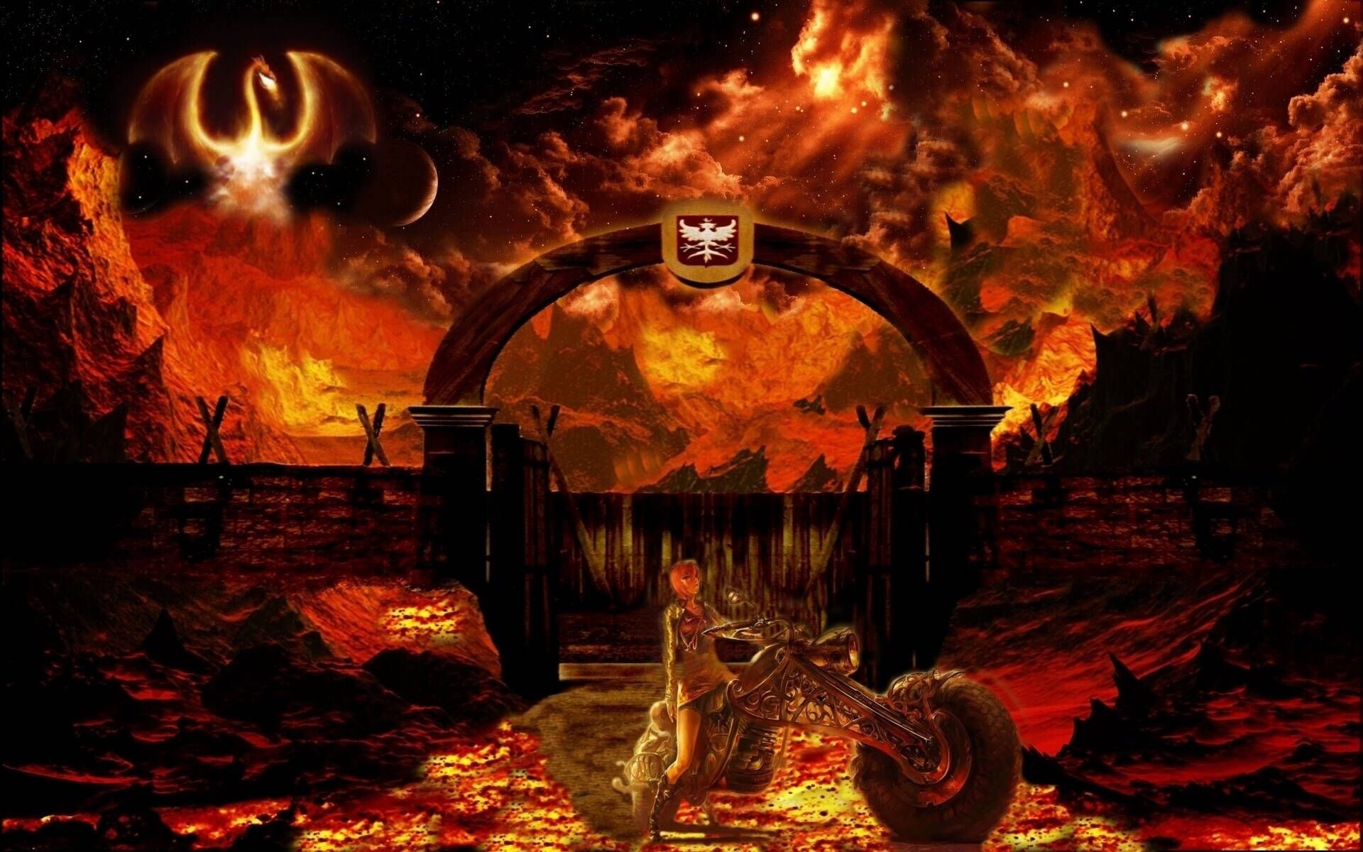 1920x1200 Download Welcome to the depths of Hell Wallpaper
