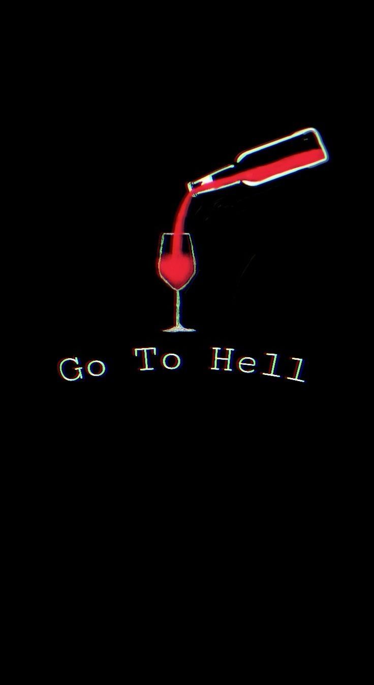 736x1348 Go to hell blackwallpaper