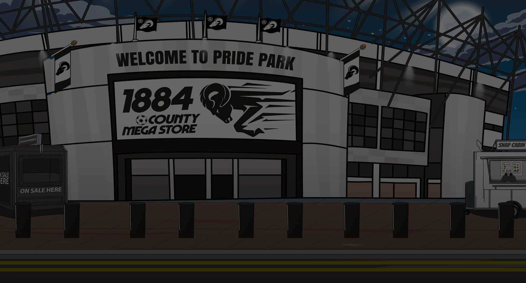 1800x969 Derby County Football Gifts Art prints Rams Pride Park Stadium