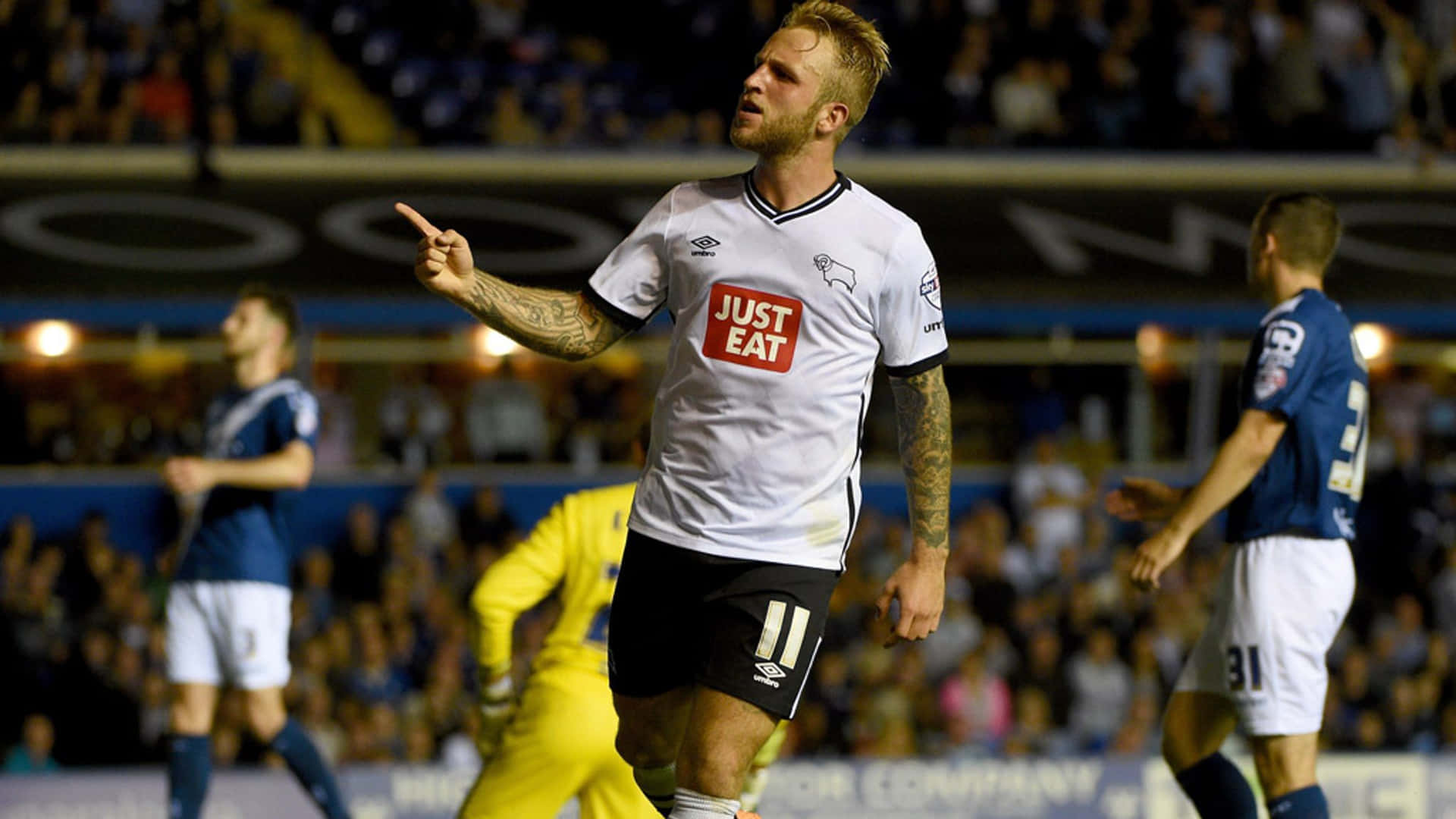 1920x1080 Download Derby County Football Club Johnny Russell Versus Reading Football Club Wallpaper