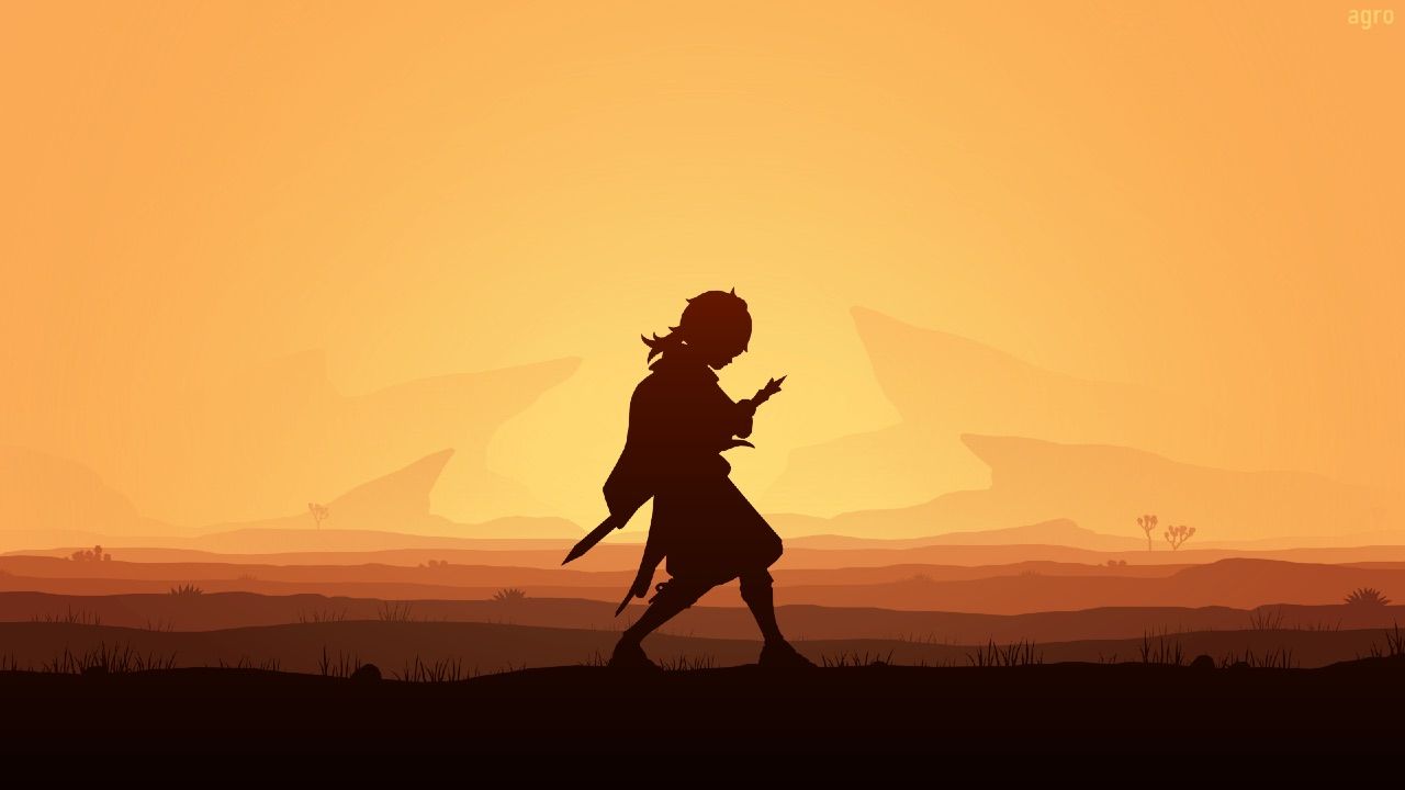 1280x720 Genshin Impact Minimalist Wallpaper