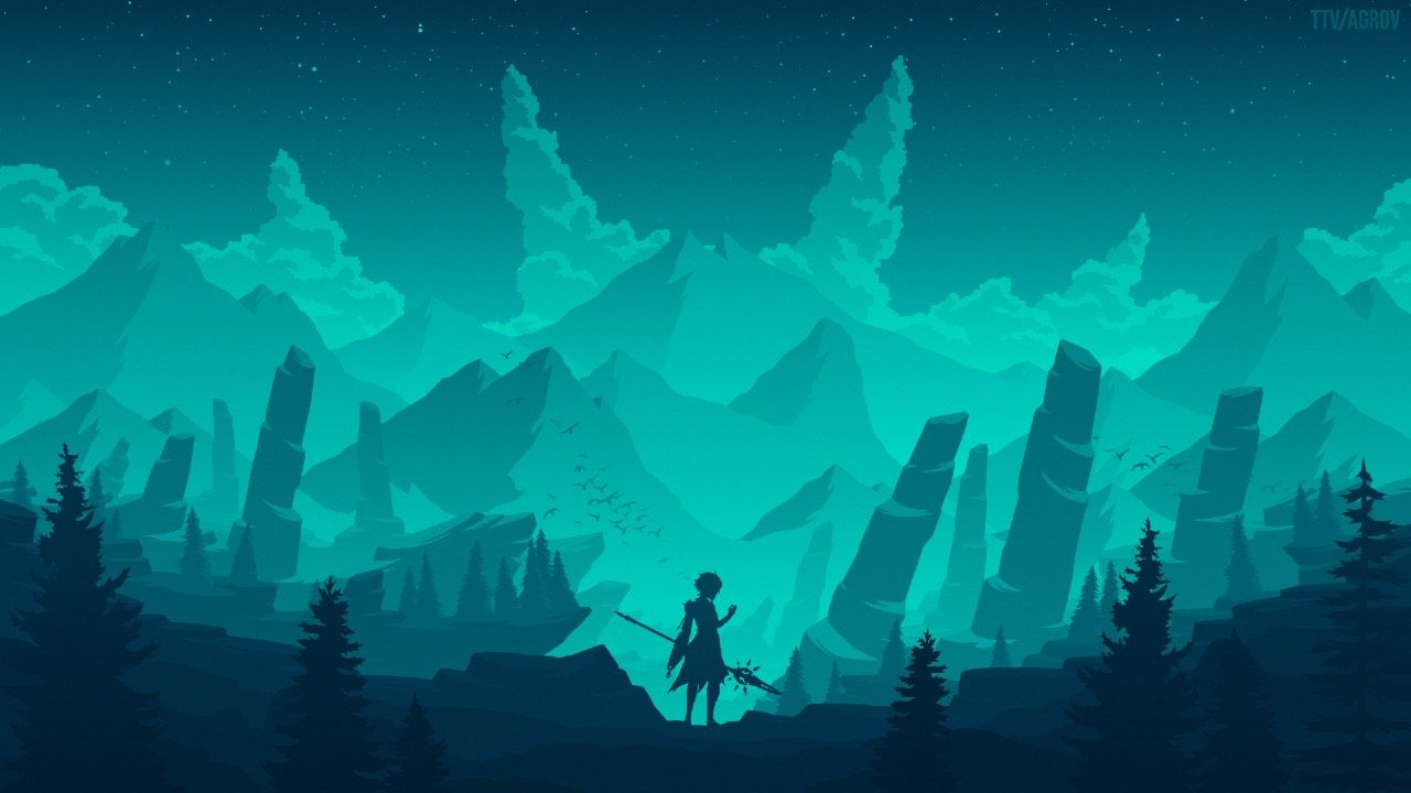 1280x720 Genshin Impact Minimalist Wallpaper
