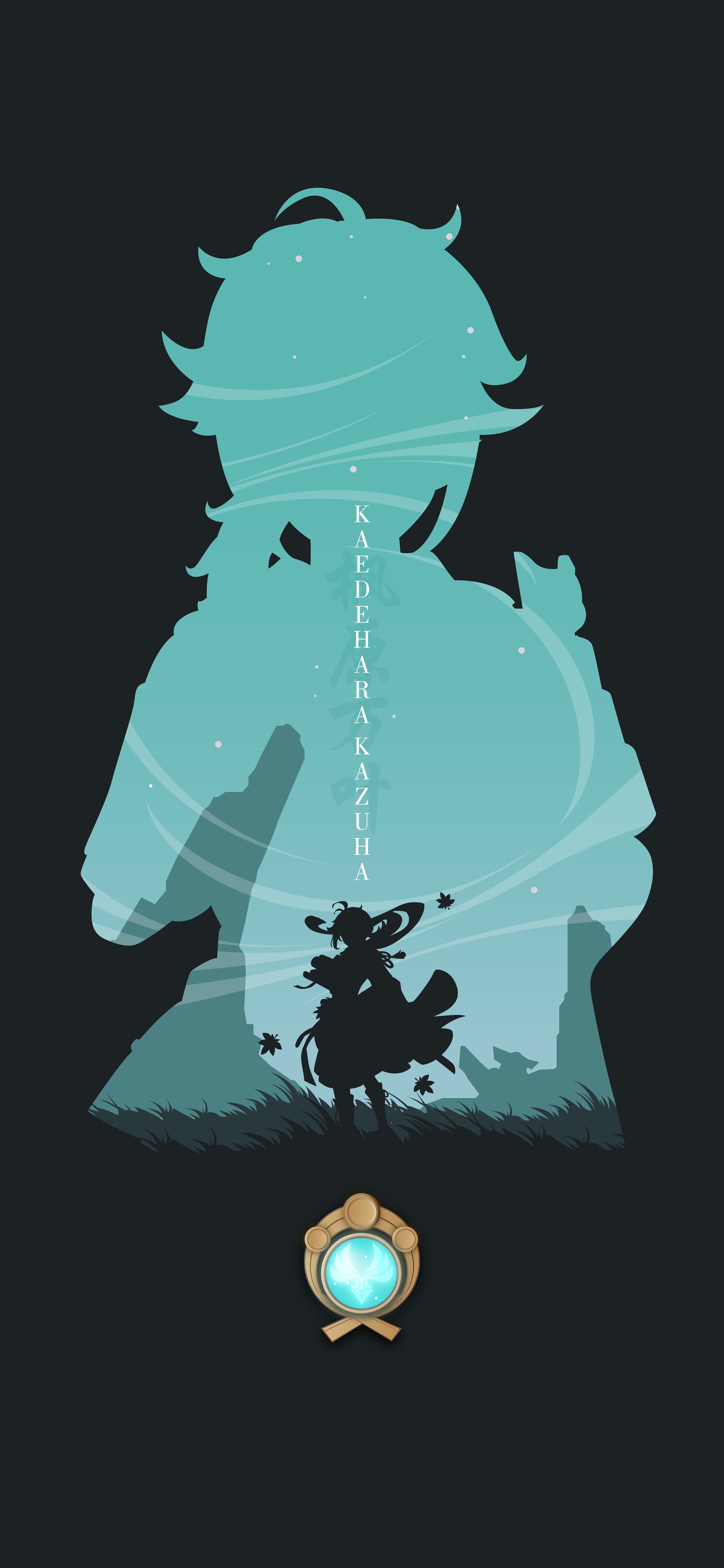 3831x8294 Genshin Minimalist Phone Wallpaper