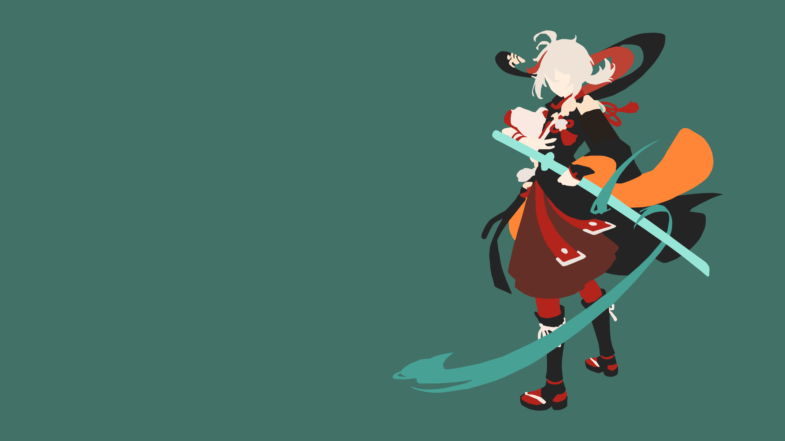 2560x1440 Minimalist Kazuha : R Genshin_Impact