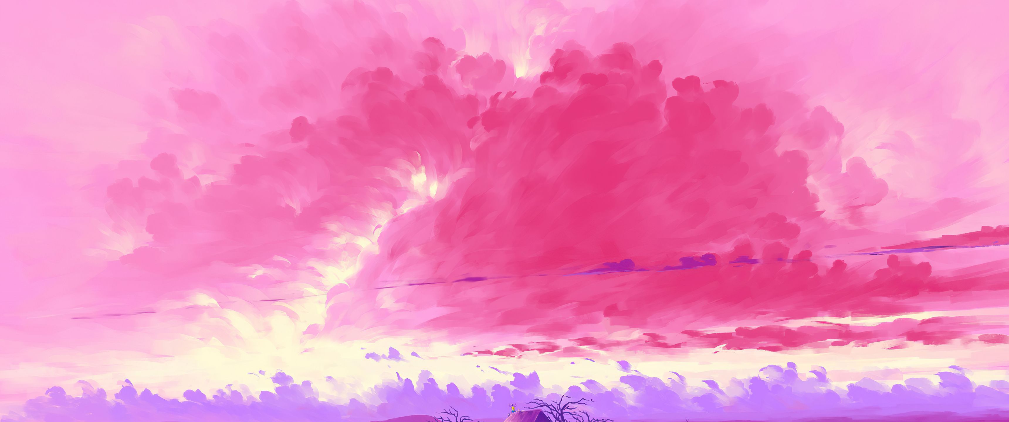 3440x1440 Pink Twilight UltraWide Quad HD 1440P , HD 4k Wallpaper, Image, Background, Photos and Picture