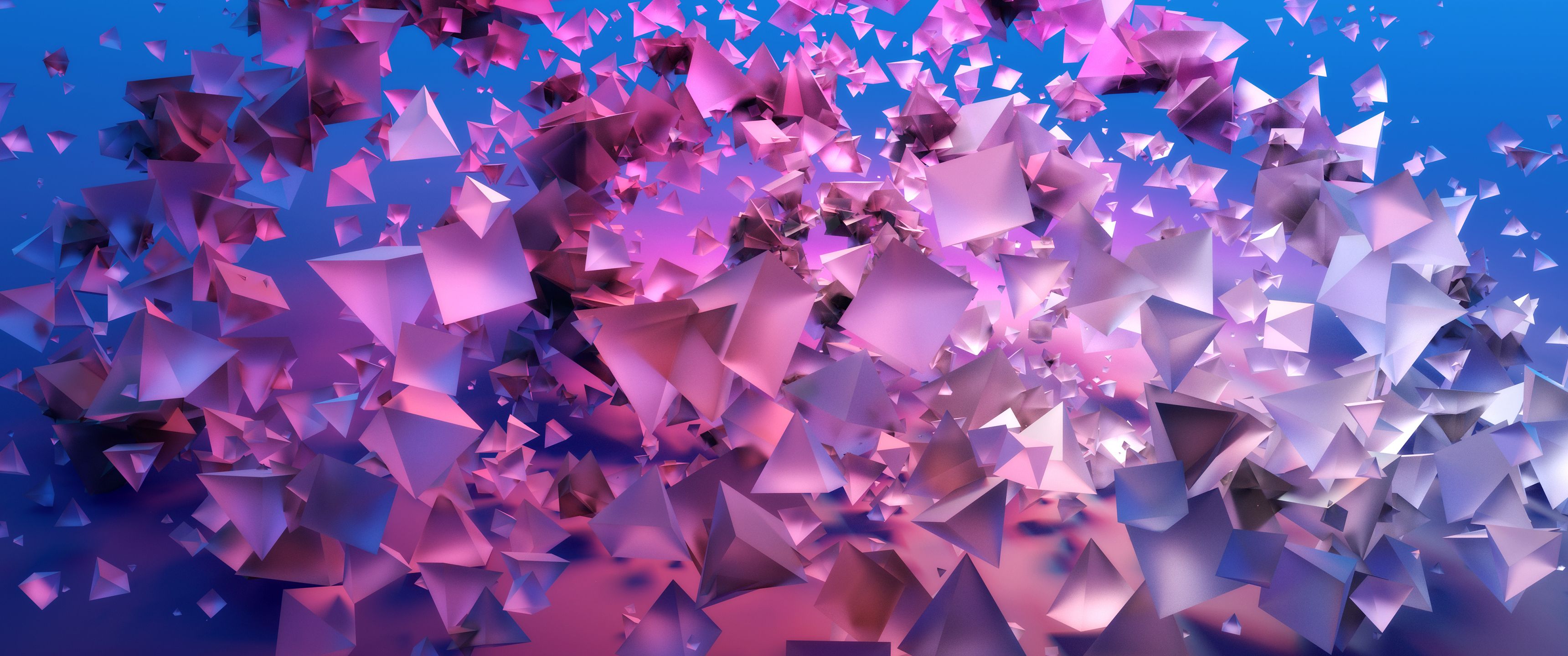 3440x1440 Download Cubes, Pink, 3D, Abstract, Far Cry New Dawn Wallpaper in 3440x1440 Resolution