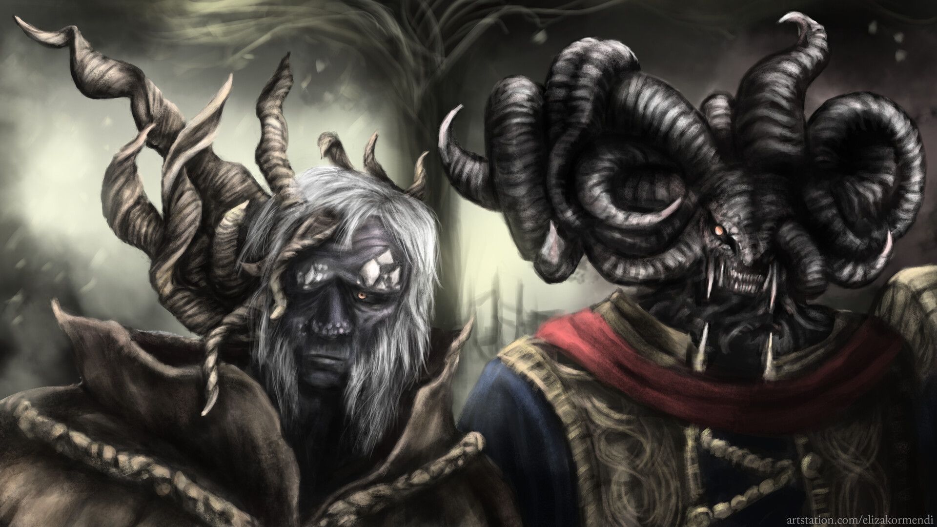 1920x1080 Morgott and Mohg Ring fanart